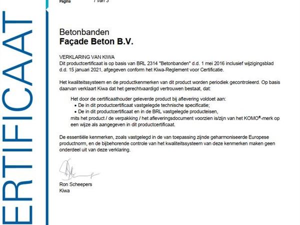 Compleet assortiment | Façade Beton