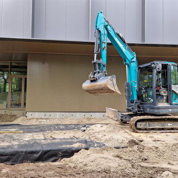 Waterbuffering voor Indoor Sportcentrum Boshuizerkade | Façade Beton