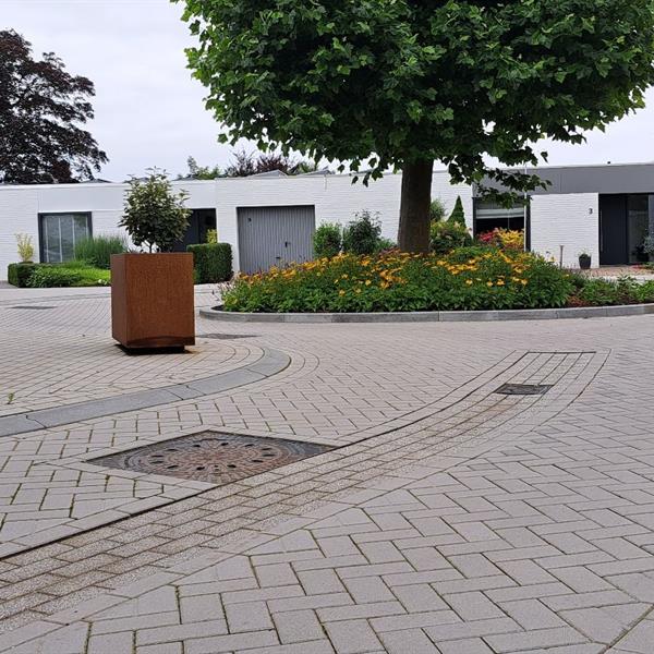 Primeur in Limburg, toepassing van beDrain/Bufferblock | Façade Beton