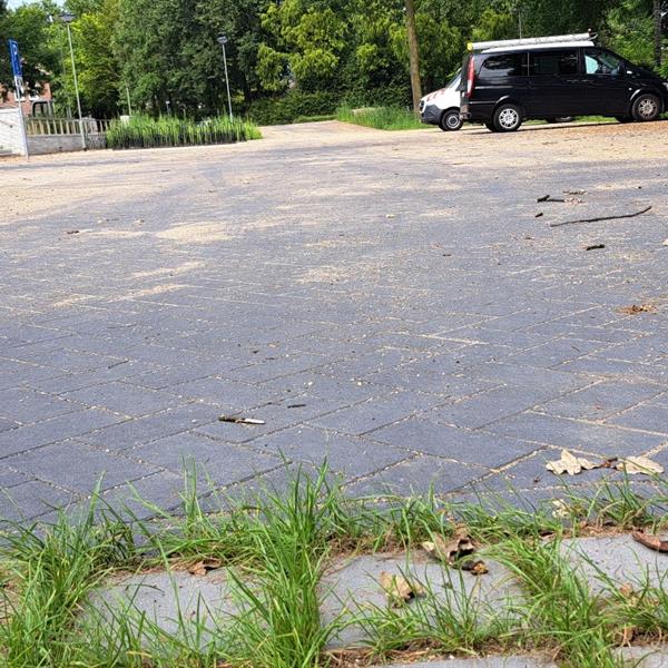 Klimaat adaptieve bestratingen, Verde Flor toegepast in Wessem | Façade Beton